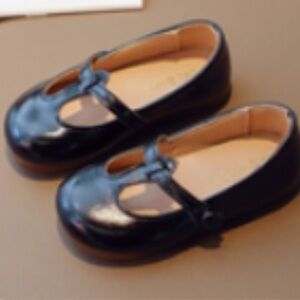 Elegant Black Kids Dress Shoes